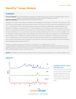 NanoPro&trade; Assay: Histone