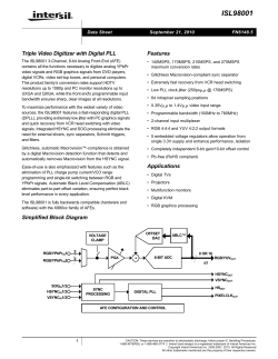 ISL98001 Datasheet