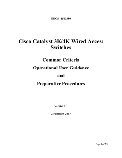 Cisco Catalyst 3K/4K Wired Access Switches
