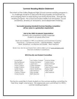 2014 - Valley Regional High School