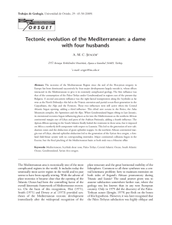 Tectonic evolution of the Mediterranean