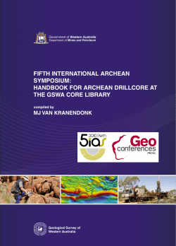 5IAS: Handbook for Archean drillcore at the GSWA core library