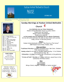 September - Hudson United Methodist Church
