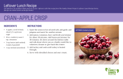 cran-apple crisp - The Family Dinner Project