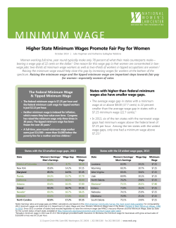 Raising the minimum wage