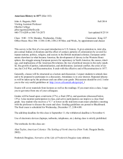 American History to 1877