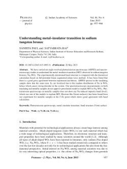 Understanding metal–insulator transition in sodium tungsten bronze
