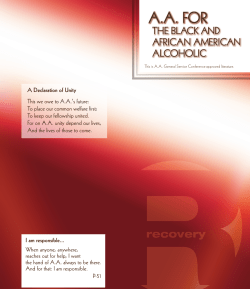 AA for the Black and African American Alcoholic