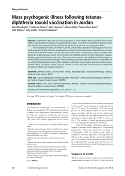 Mass psychogenic illness following tetanus