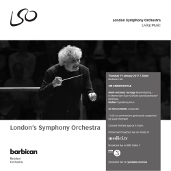 the concert programme