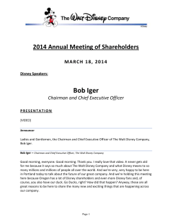 Event Transcript - The Walt Disney Company