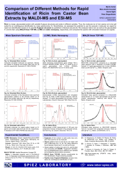 Comparison of Different Methods for Rapid Identification of Ricin