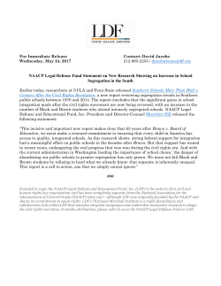 NAACP Legal Defense Fund Statement on New