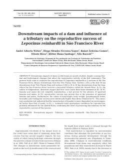 Downstream impacts of a dam and influence of a tributary on the