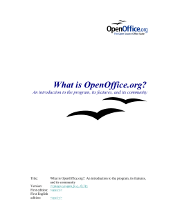 What is OpenOffice.org?
