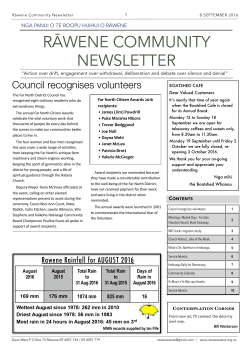 RCNL 8 September 2016.pages - RAWENE Community Newsletter