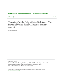The Impact of United States v. Goodner Brothers Aircraft