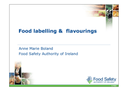 Natural flavouring - The Food Safety Authority of Ireland