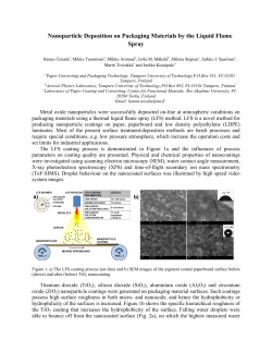 Nanoparticle Deposition on Packaging Materials by the