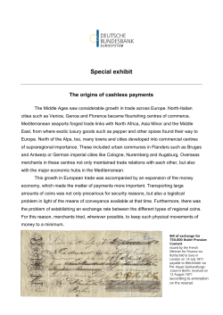 Special exhibit - The origins of cashless payments