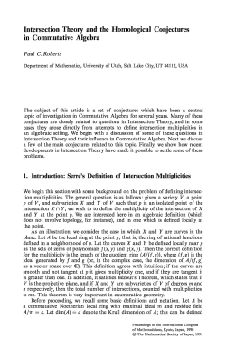 Intersection theory and the homological conjectures in commutative