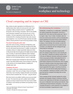 Perspectives on workplace and technology