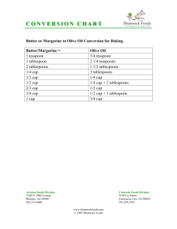 CONVERSION CHART - Shamrock Food Service