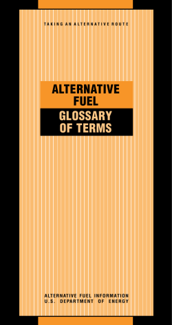 Alternative Fuel Glossary of Terms