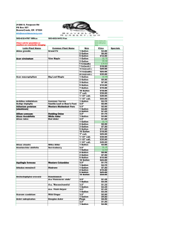 Catalog - BeaverLake Nursery