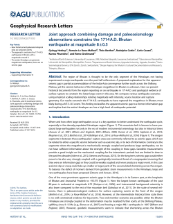 Joint approach combining damage and paleoseismology
