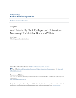Are Historically Black Colleges and Universities Necessary? It`s Not