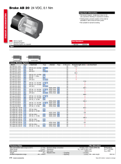 Brake AB 20 24 VDC, 0.1 Nm