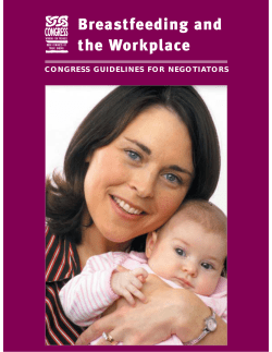 Breastfeeding and the Workplace - Irish Congress of Trade Unions