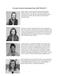 Forsyth School Extended Day Staff 2016/17