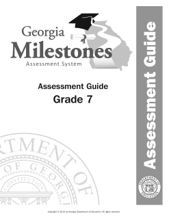 Assessment Guide - Troup County School System
