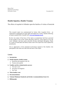 Double Injustice, Double Trauma