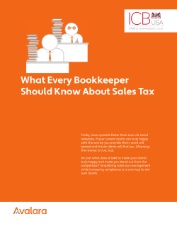What Every Bookkeeper Should Know About Sales Tax
