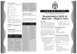 Documentation Skills in Aged Care