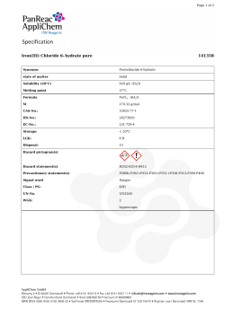 Iron(III) Chloride 6- hydrate pure 141358