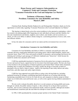 "Consumer Protection in the Used and Subprime Car Market".