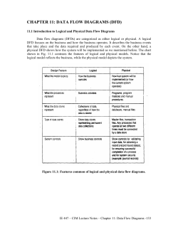 CHAPTER 11: DATA FLOW DIAGRAMS (DFD)