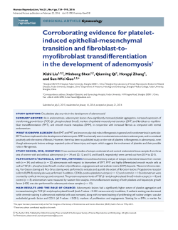 Corroborating evidence for platelet-induced