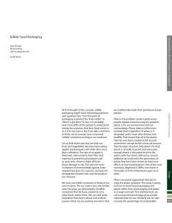 Edible Food Packaging