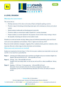 A LEVEL SPANISH