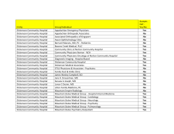 Physician Listing Exhibit B Effective 10.1.16