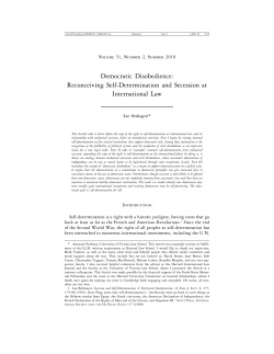 Democratic Disobedience: Reconceiving Self