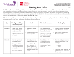 Feeding Your Infant - Phoenix Children`s Hospital
