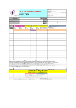 Entry Forms - Banyule Netball Association
