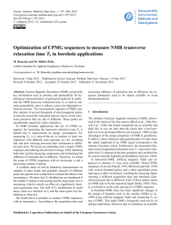 Optimization of CPMG sequences to measure NMR