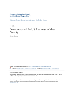 Bureaucracy and the US Response to Mass Atrocity
